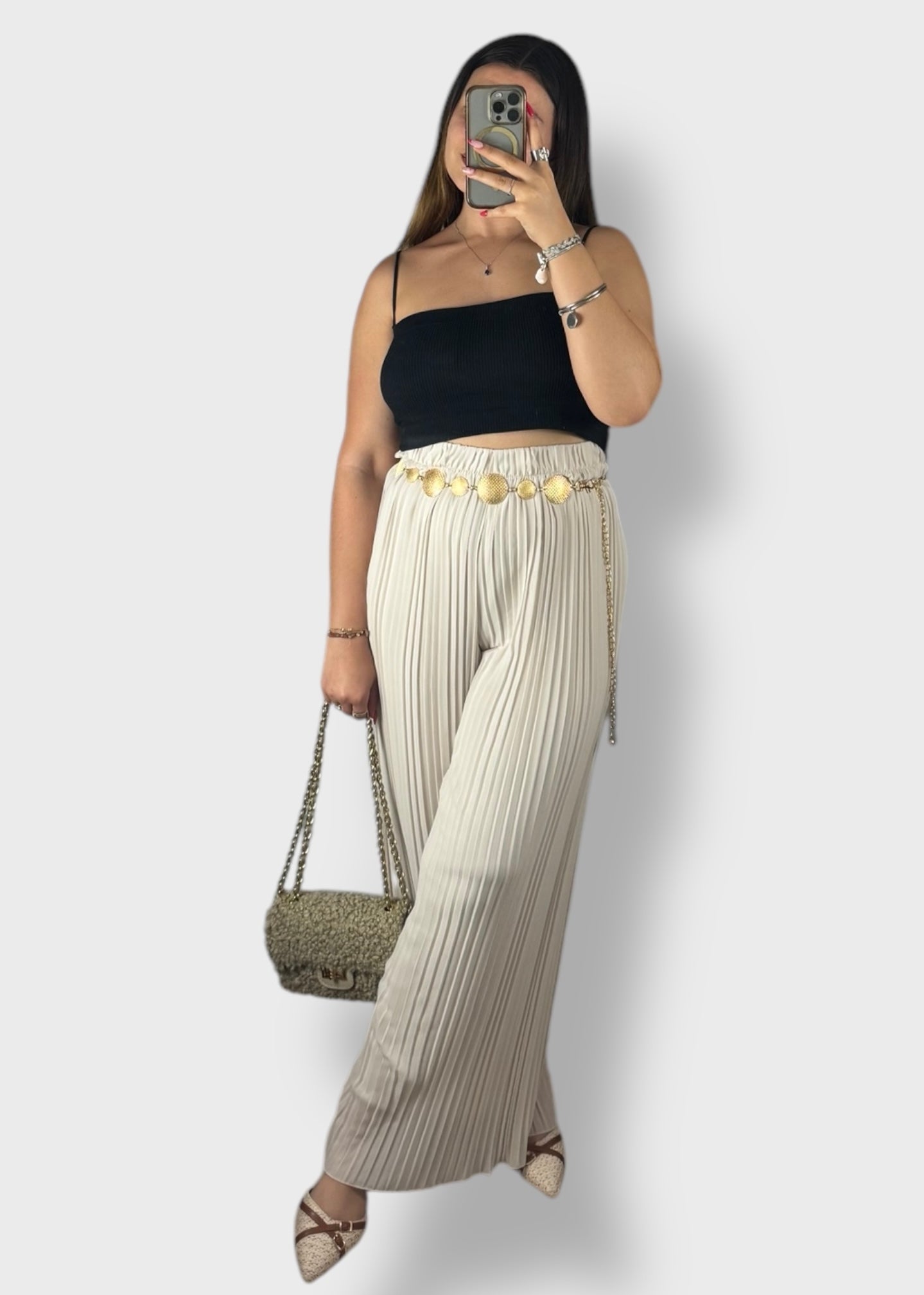 Pantalon plissé Luna