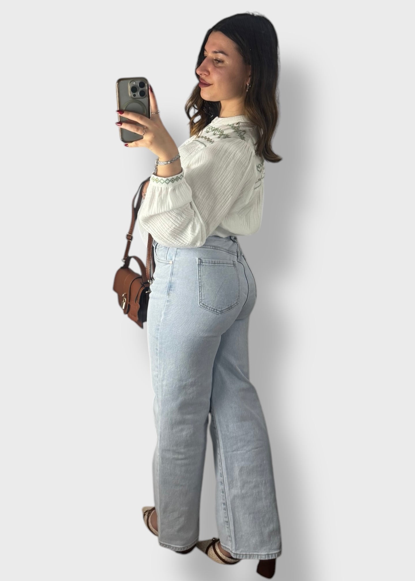Jean bleu Oria Taille Haute - Idéal pour les petites