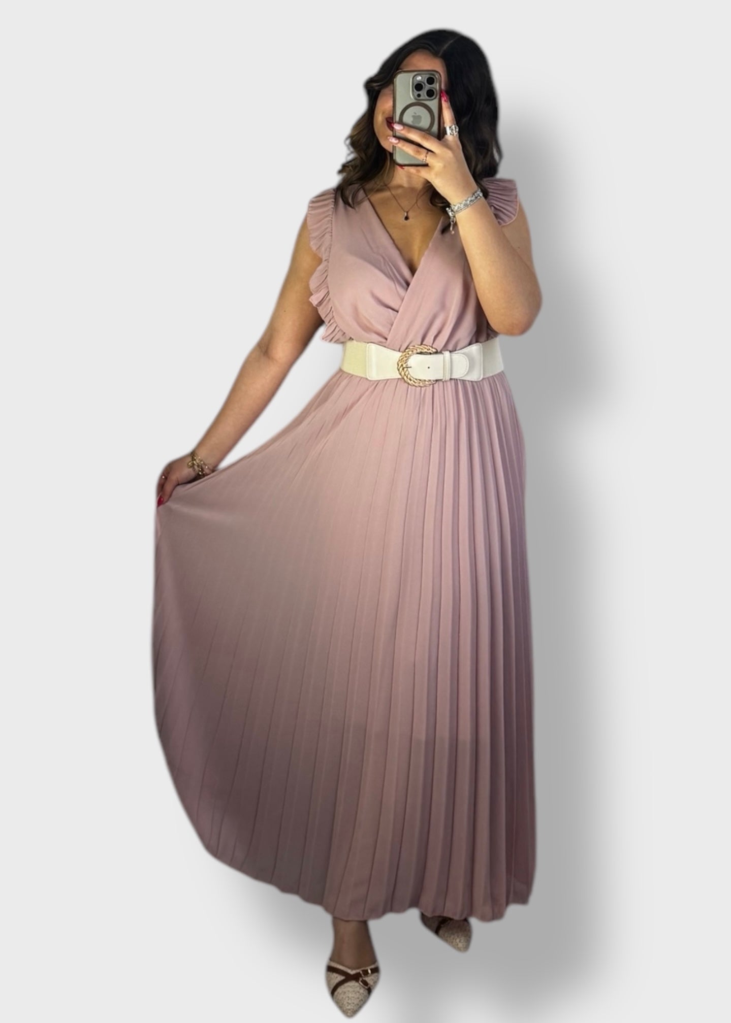 Robe plissée Aria