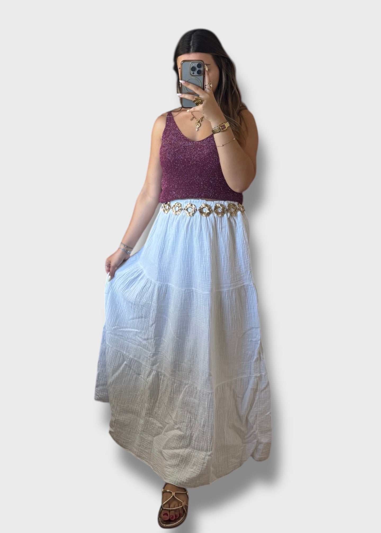 Top à paillettes