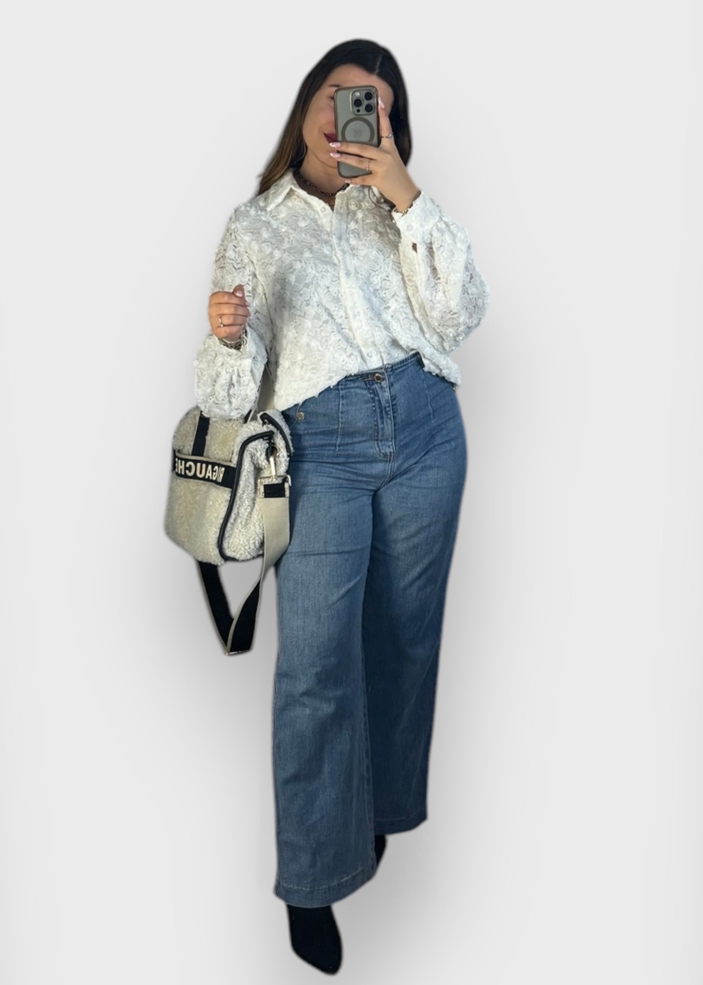 Jean Gaia bleu Taille Haute - Idéal pour les petites