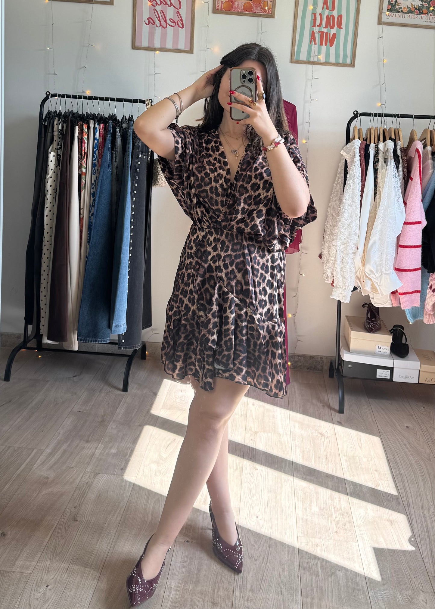 Robe motifs Léopard