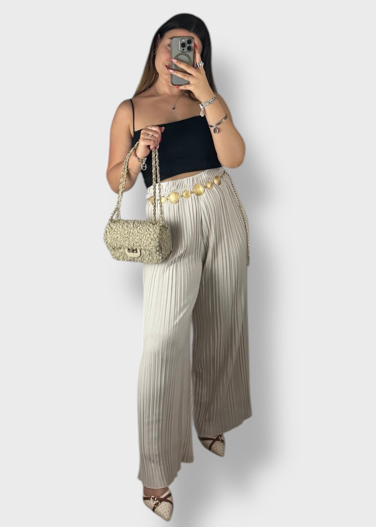 Pantalon plissé Luna