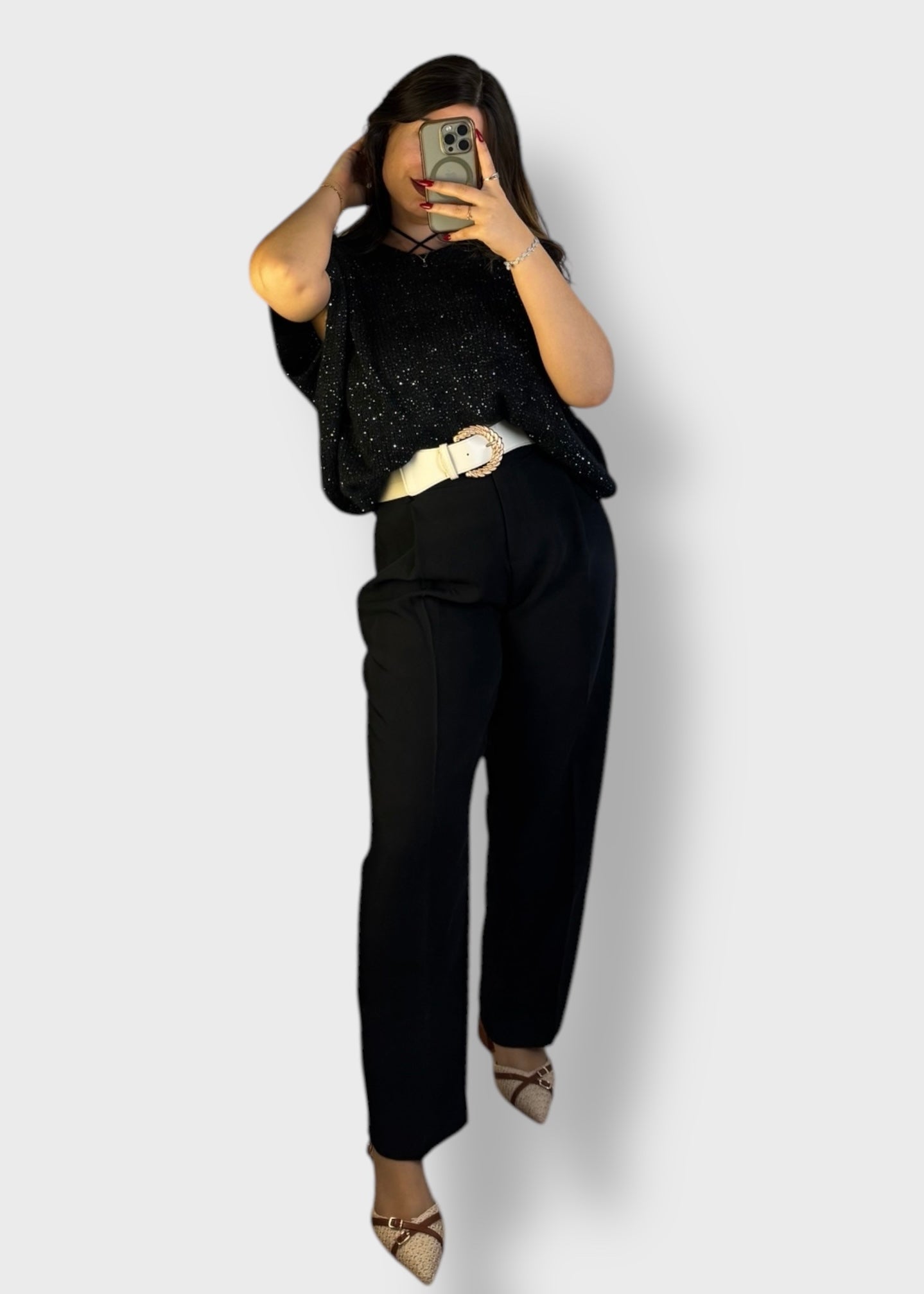 Pantalon Noir Classique et coupe droite – Lara