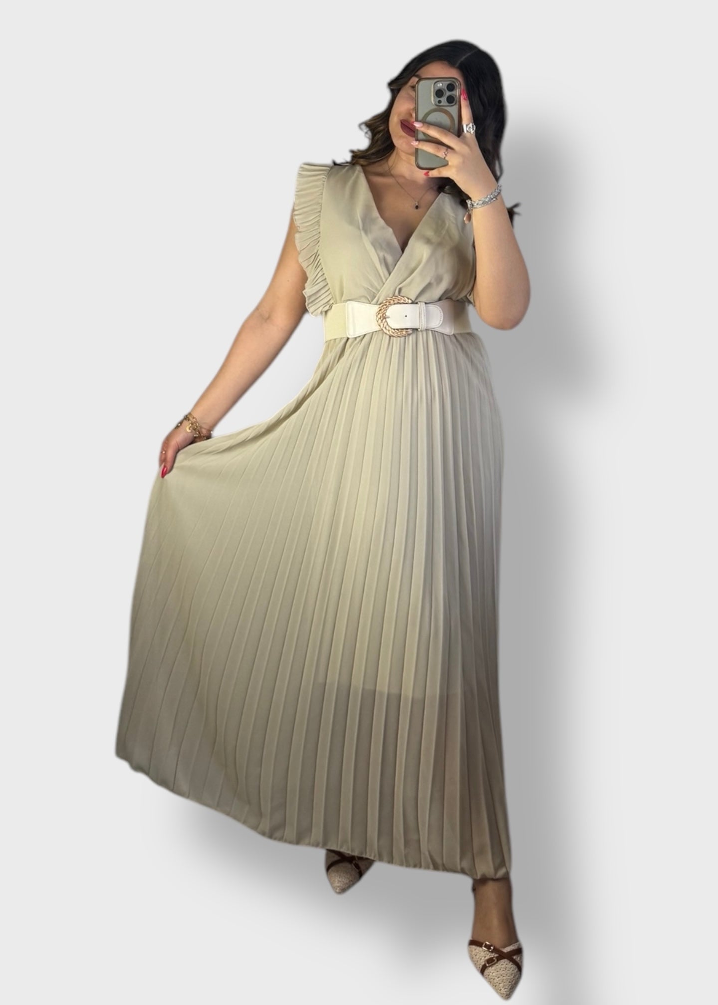 Robe plissée Aria