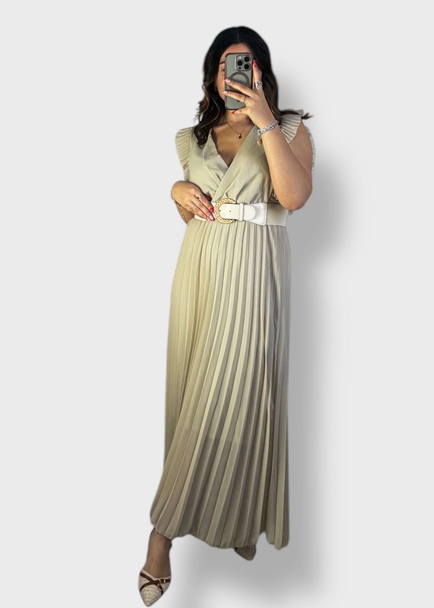 Robe plissée Aria
