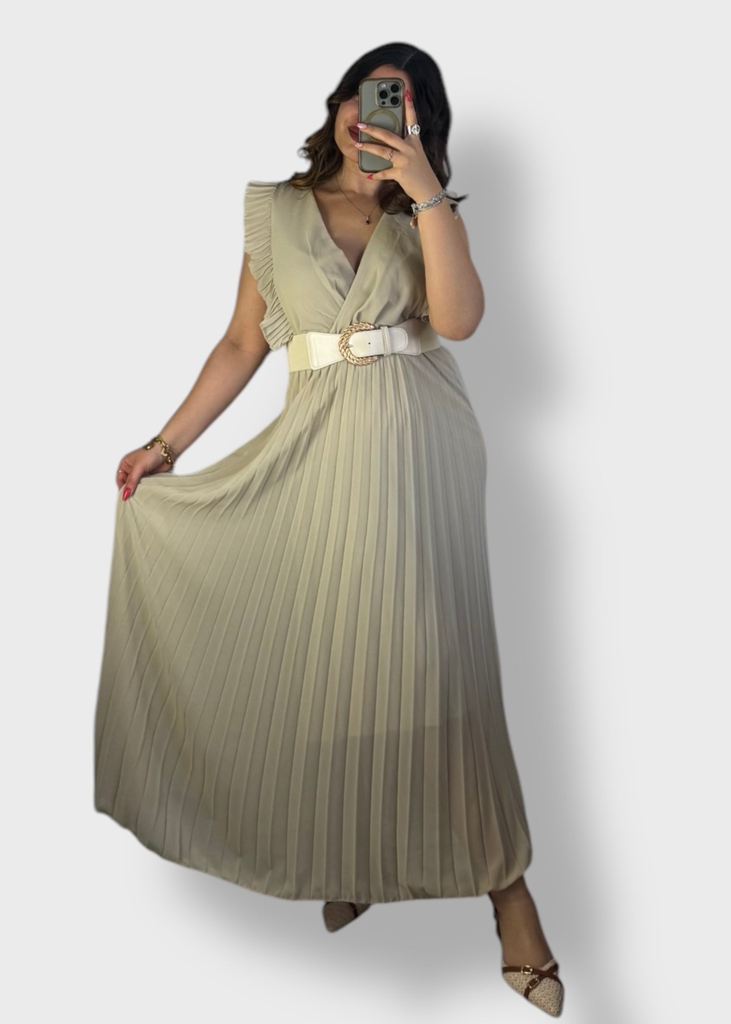Robe plissée Aria