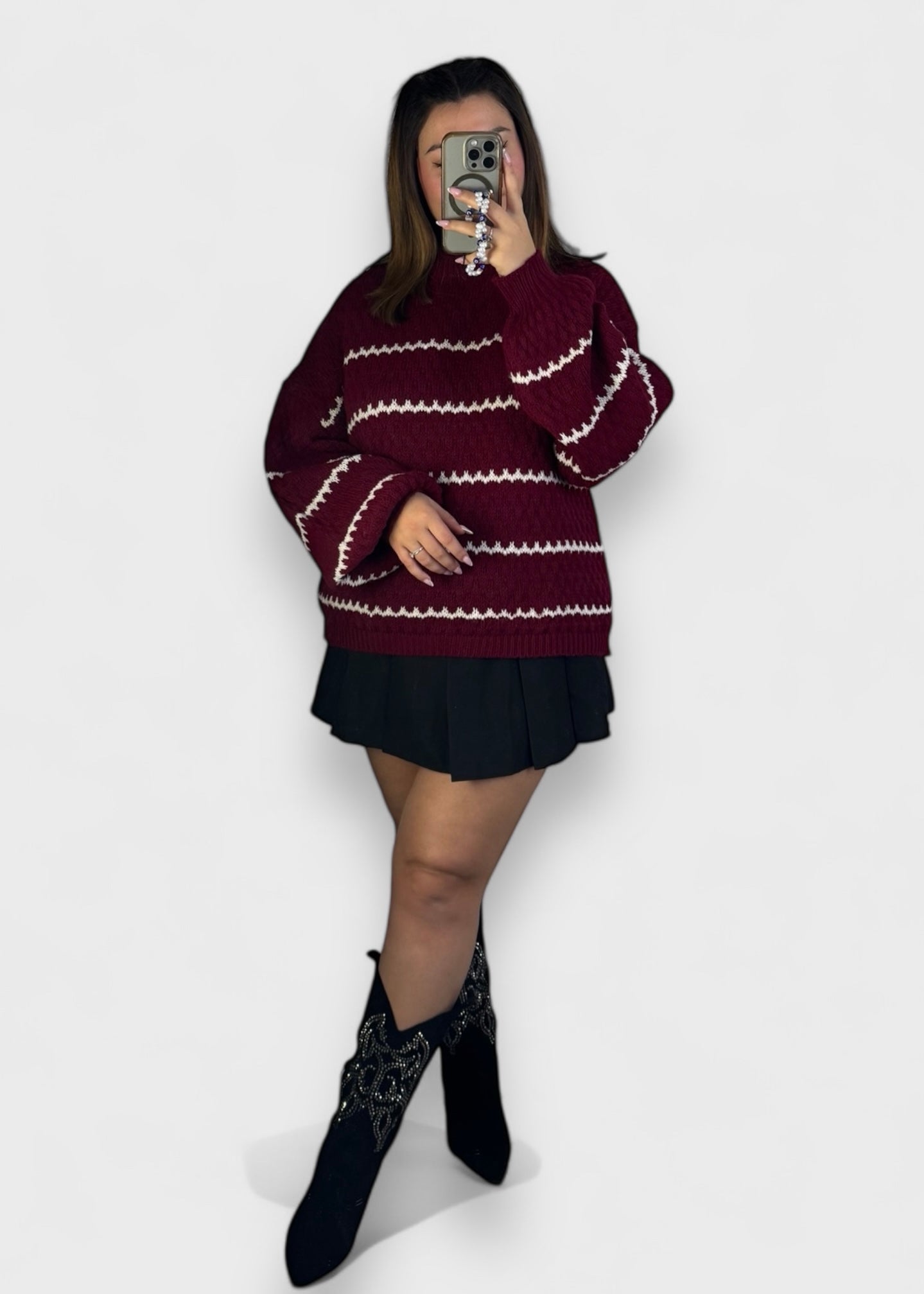 Jupe short Mélissa plissée noire avec ceinture amovible - Tendance 2024/2025
