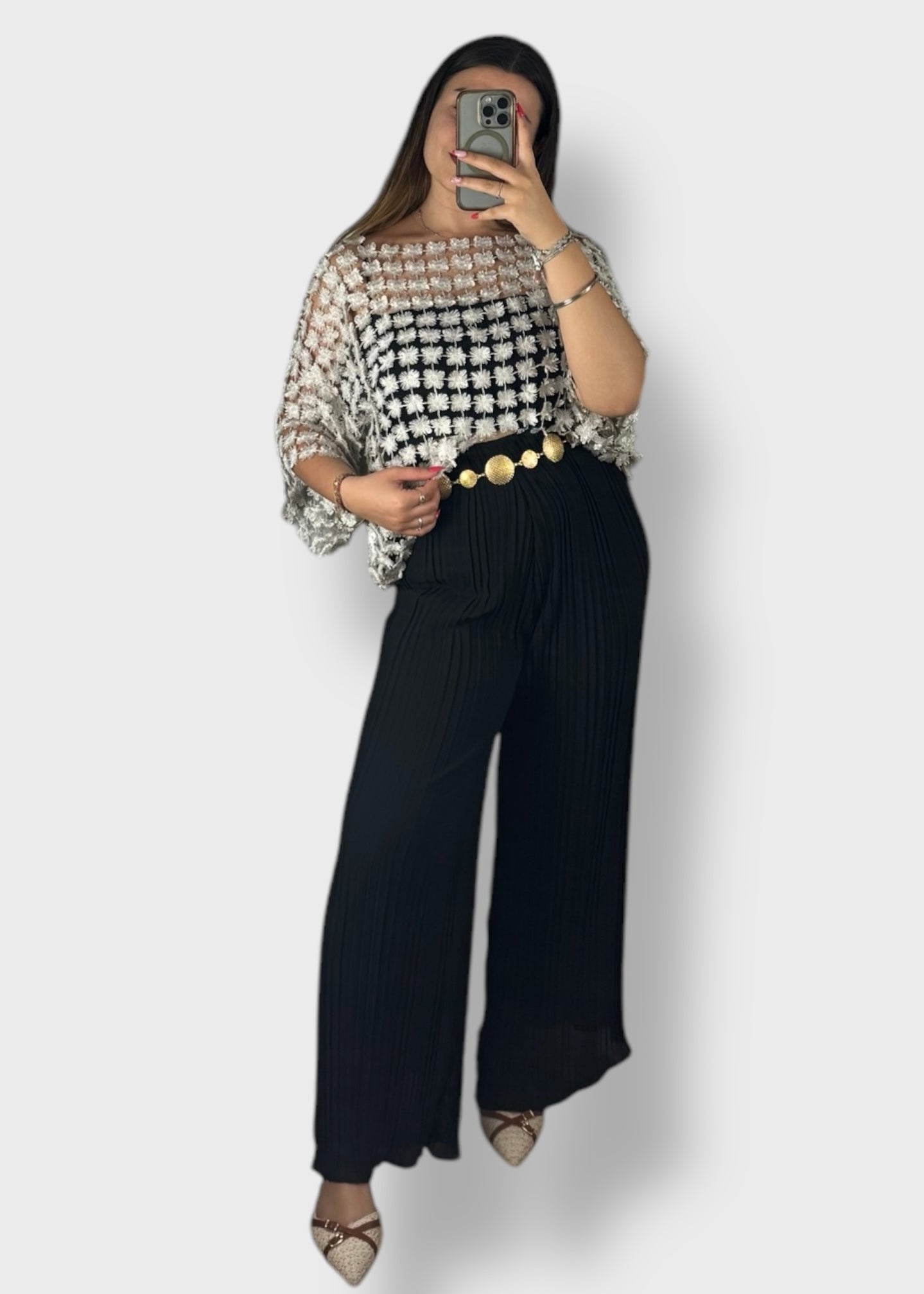 Pantalon plissé Luna