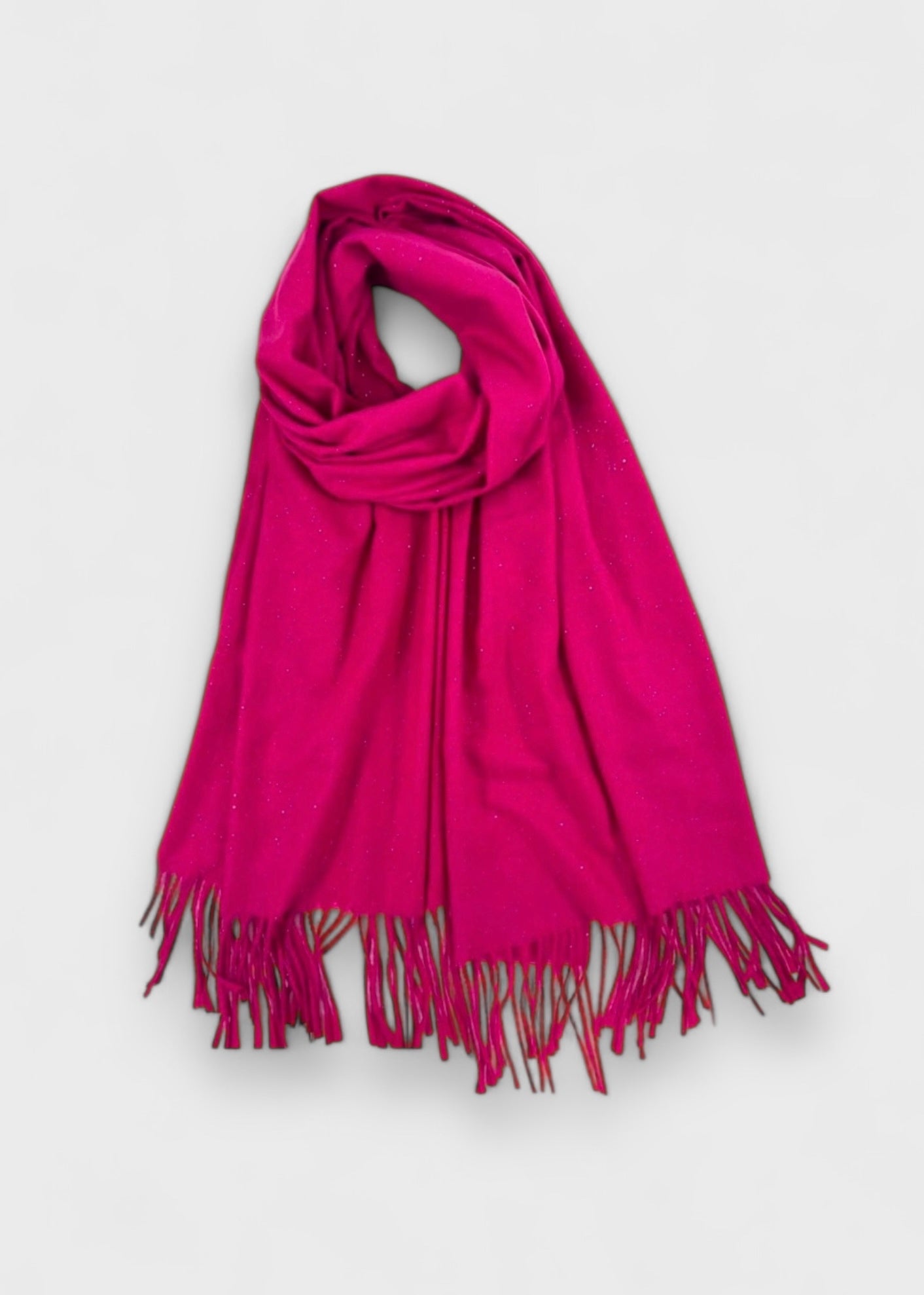 Écharpe fine à paillettes fushia - L'accessoire chic et scintillant de l’hiver