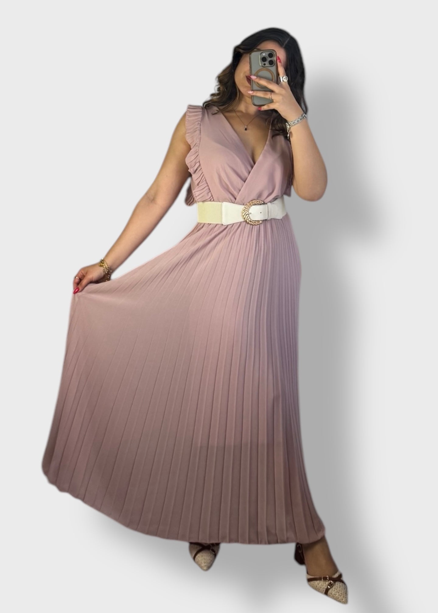 Robe plissée Aria