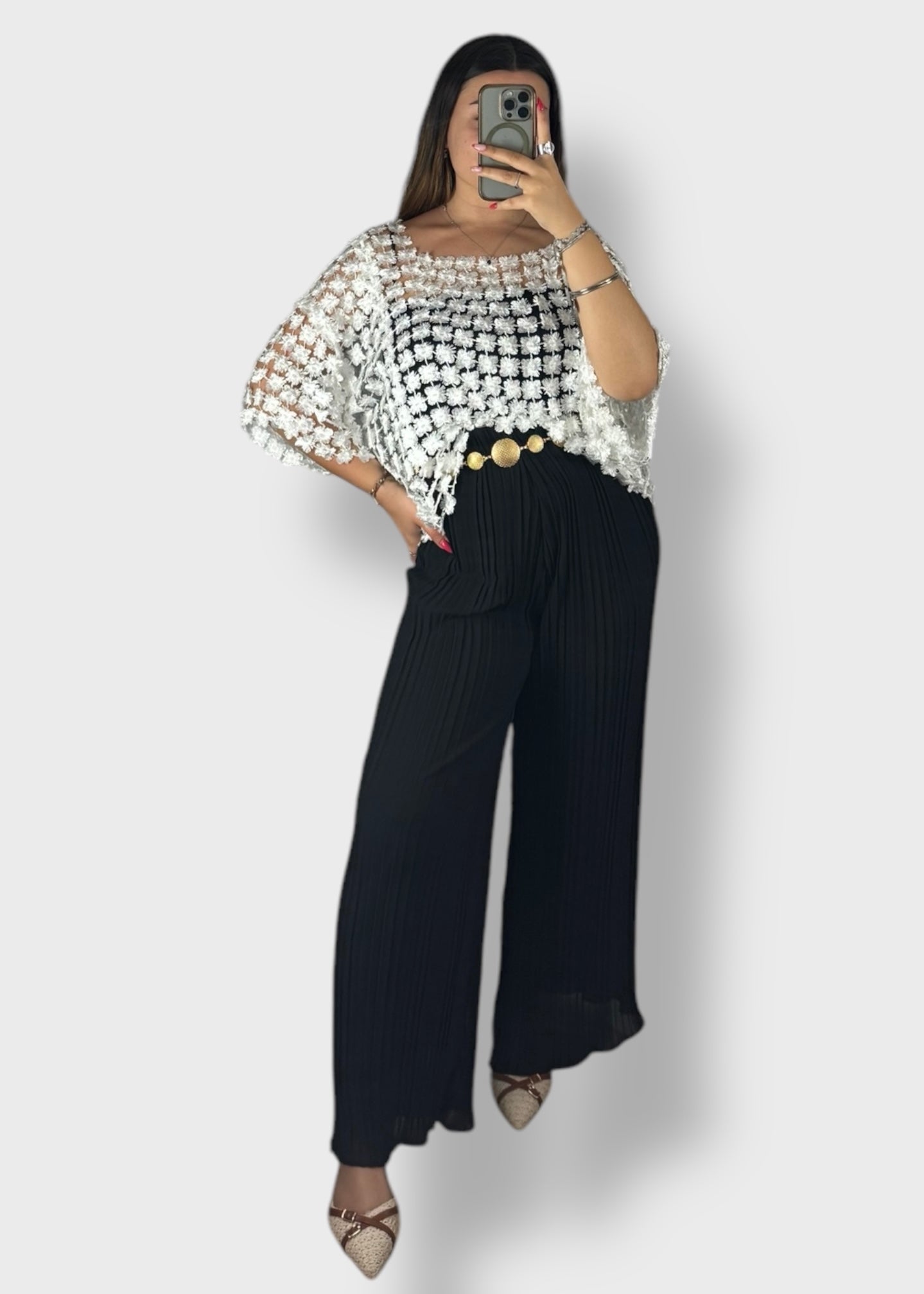 Pantalon plissé Luna