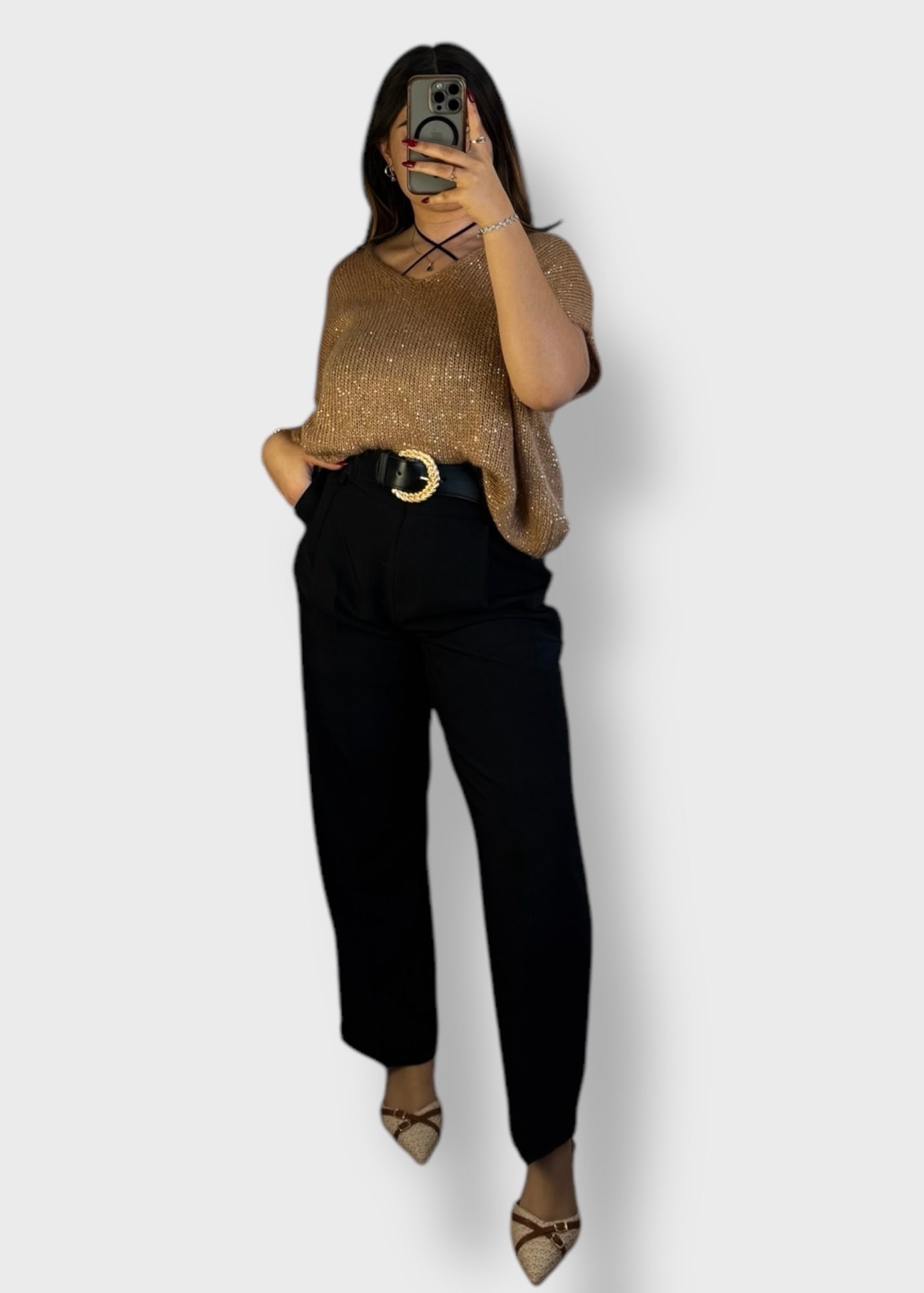 Pantalon Noir Classique et coupe droite – Lara