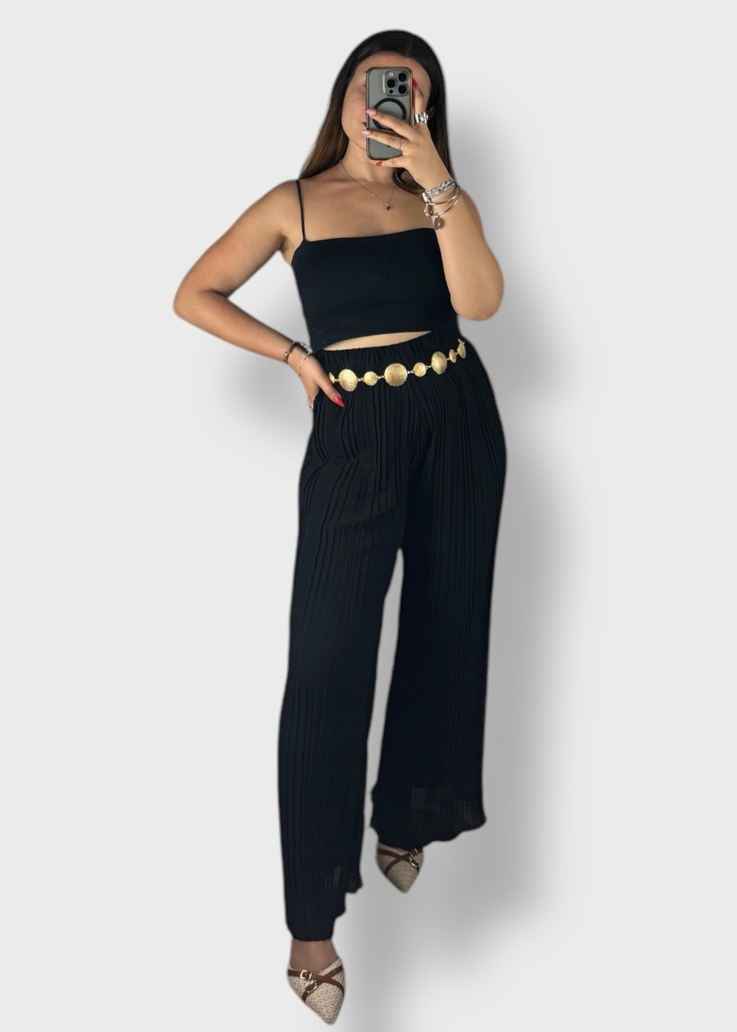 Pantalon plissé Luna