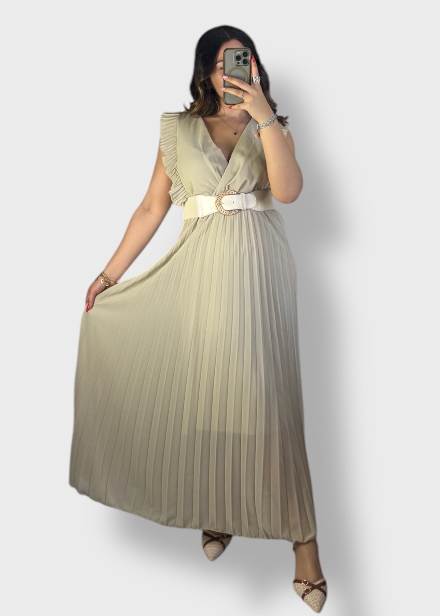 Robe plissée Aria