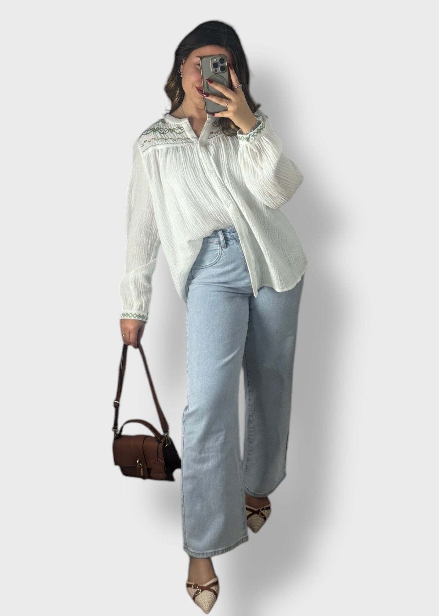 Jean bleu Oria Taille Haute - Idéal pour les petites