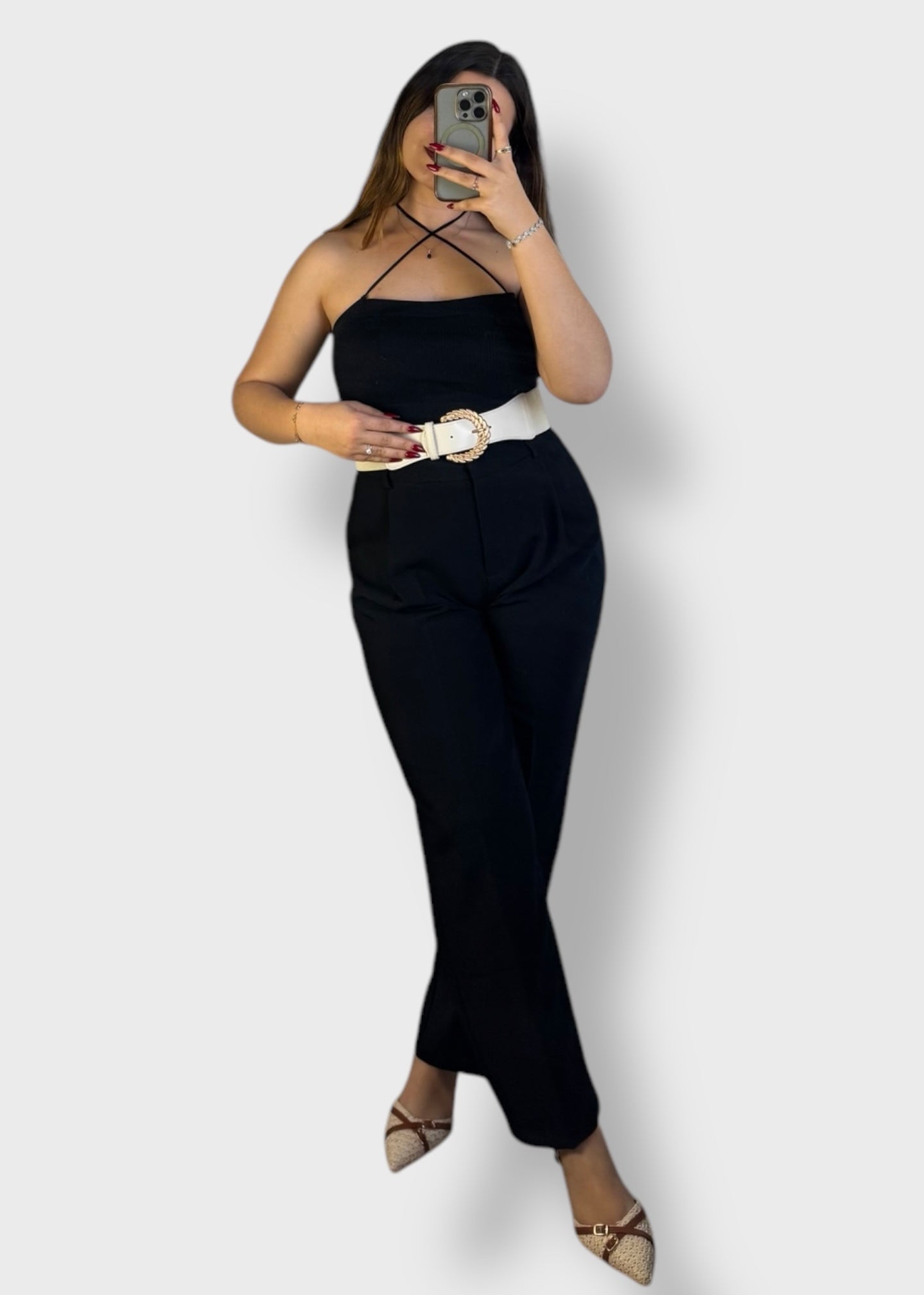 Pantalon Noir Classique et coupe droite – Lara