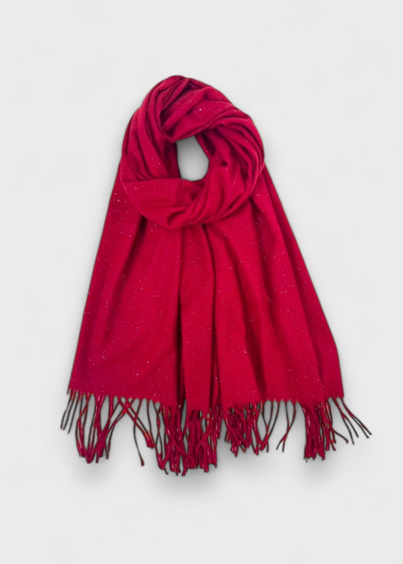 Écharpe fine à paillettes bordeaux - L'accessoire chic et scintillant de l'hiver
