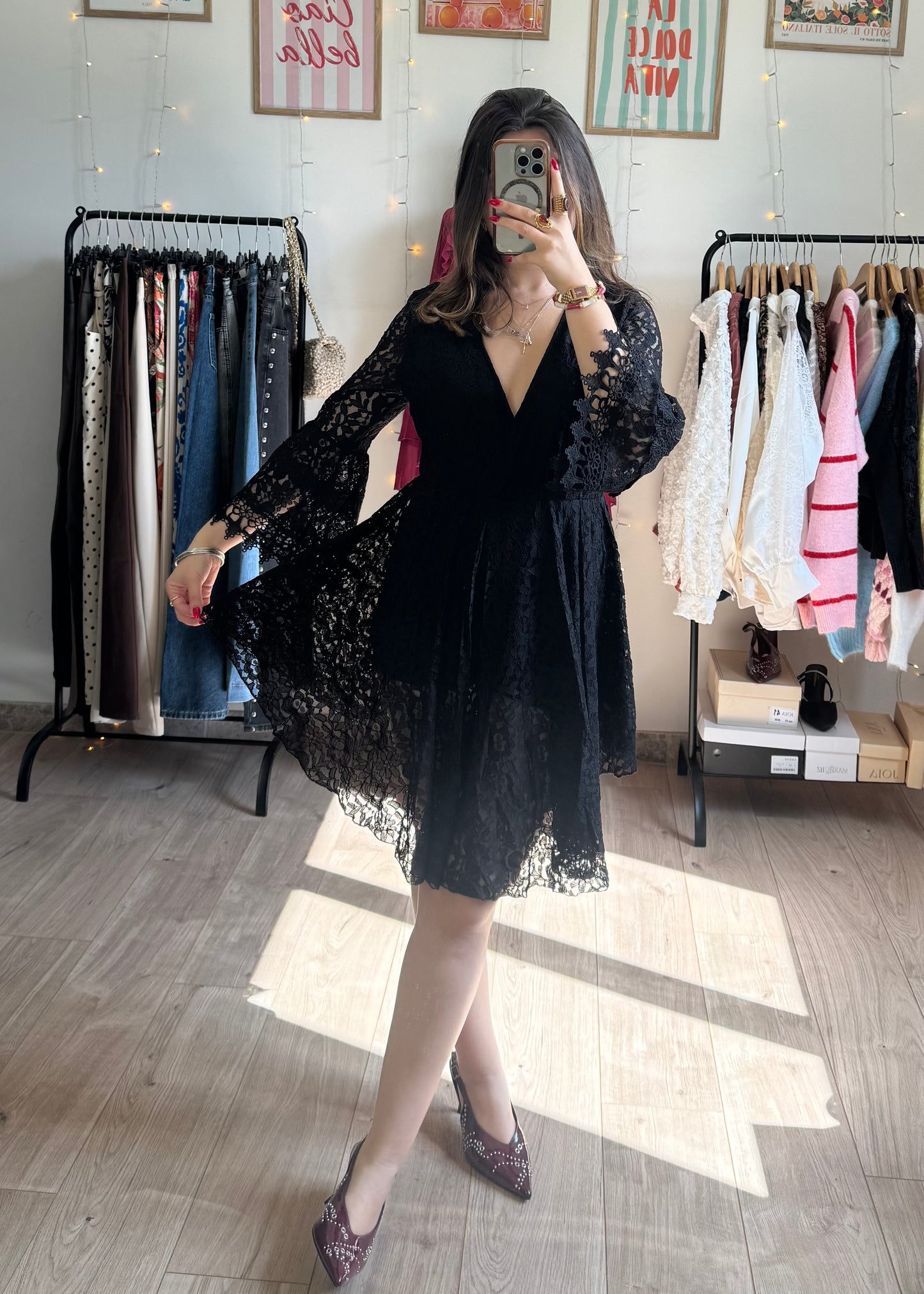 Combi Short effet robe en Dentelle