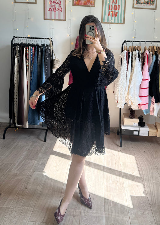 Combi Short effet robe en Dentelle