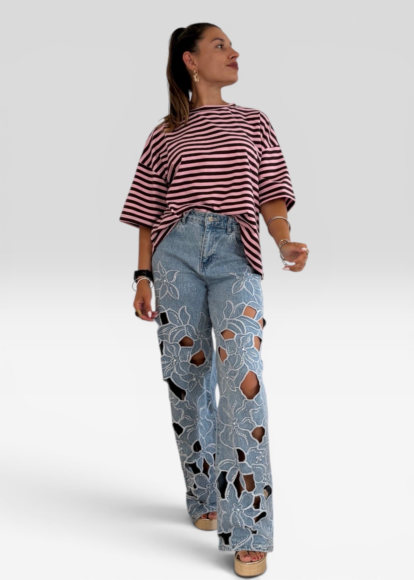 Tee-Shirt à rayures Cœur