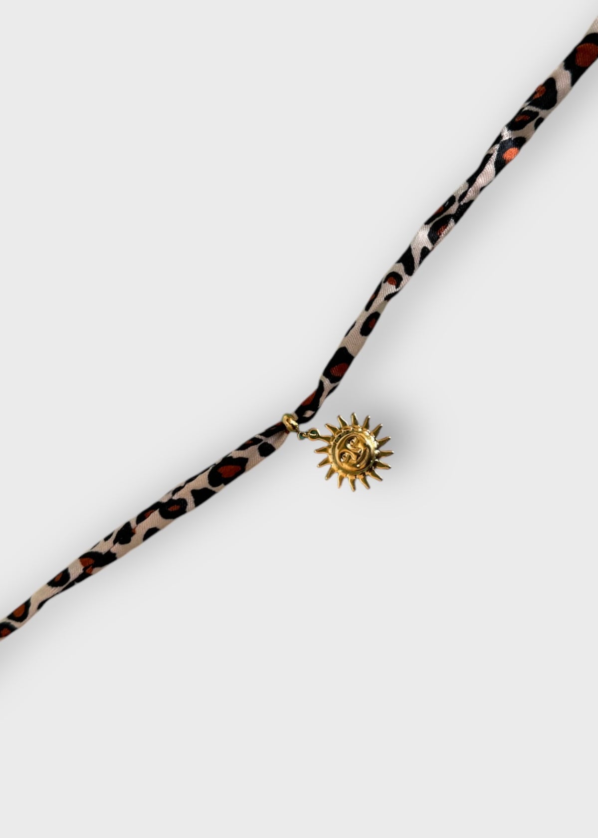 Collier tissu Soleil