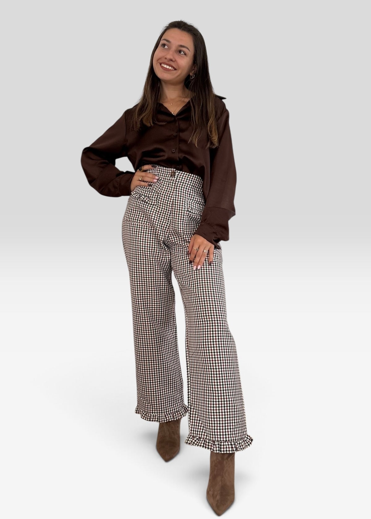 Pantalon à Carreaux Martine