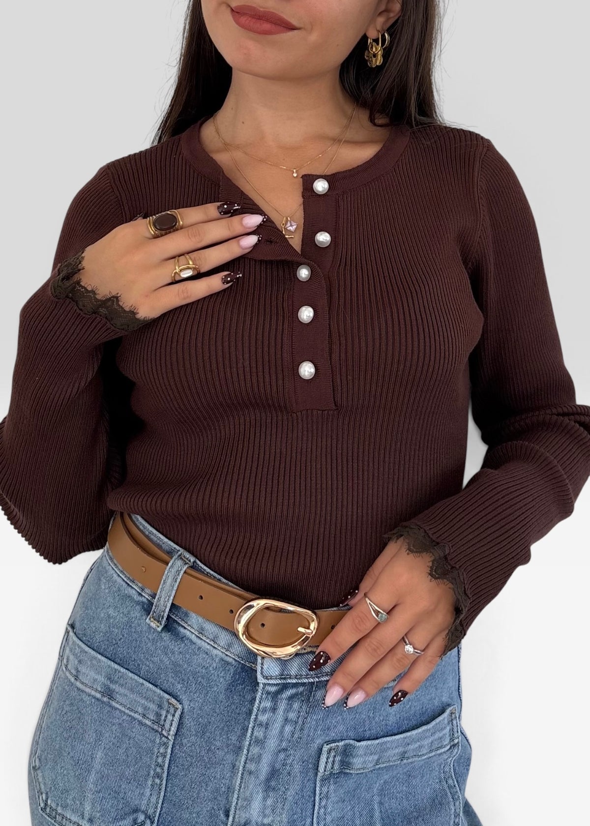 Top Cami Chocolat