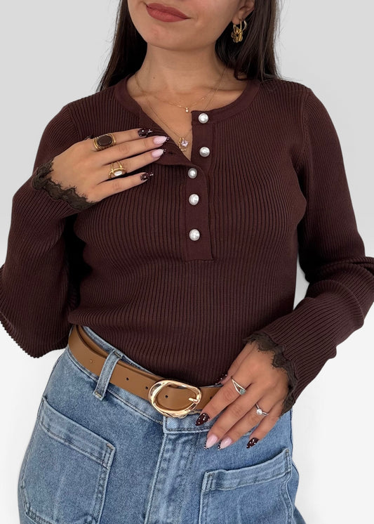 Top Cami Chocolat