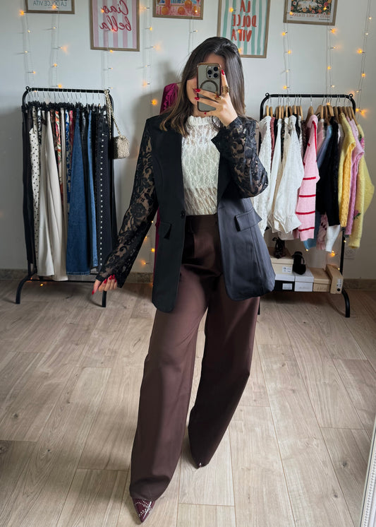 Blazer manches Dentelle