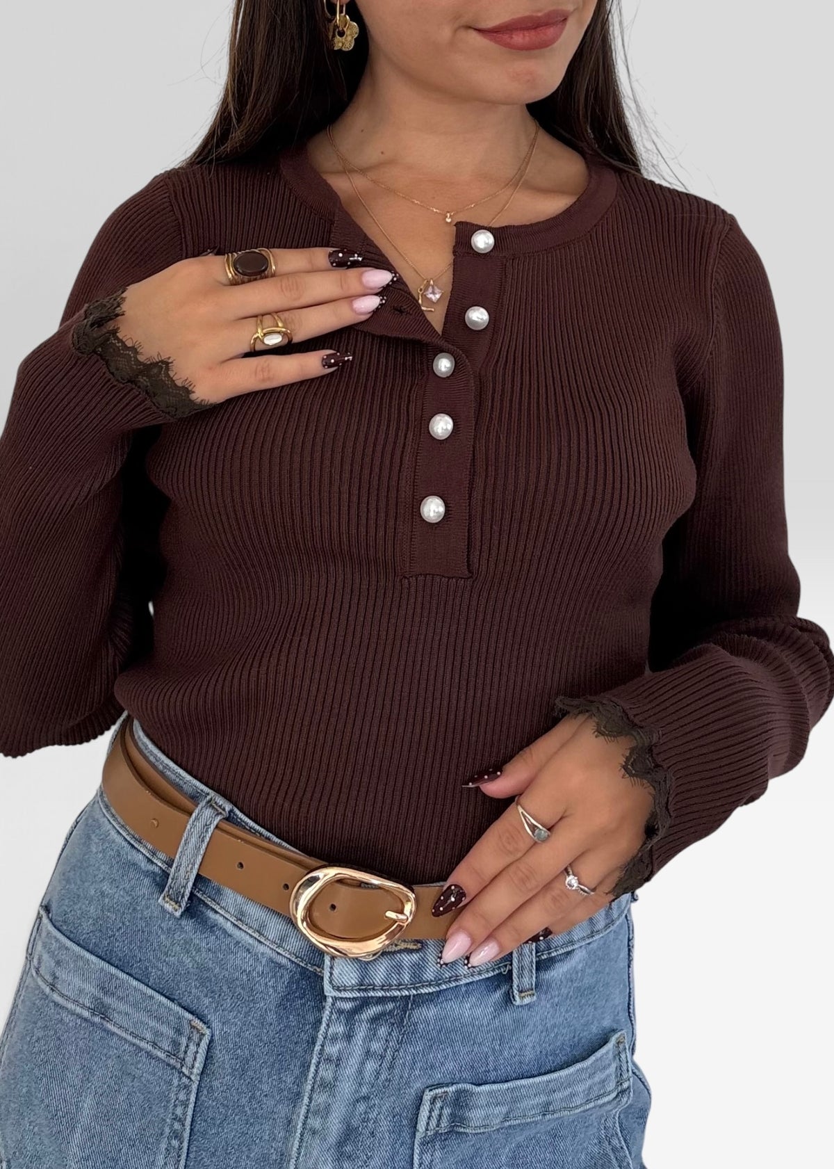 Top Cami Chocolat