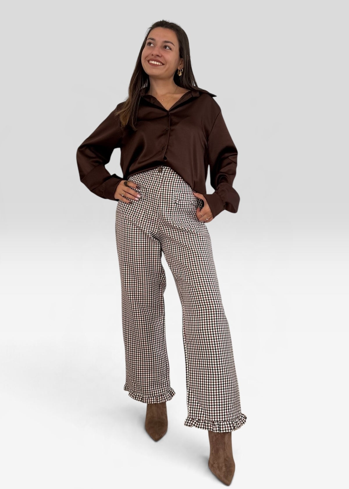 Pantalon à Carreaux Martine