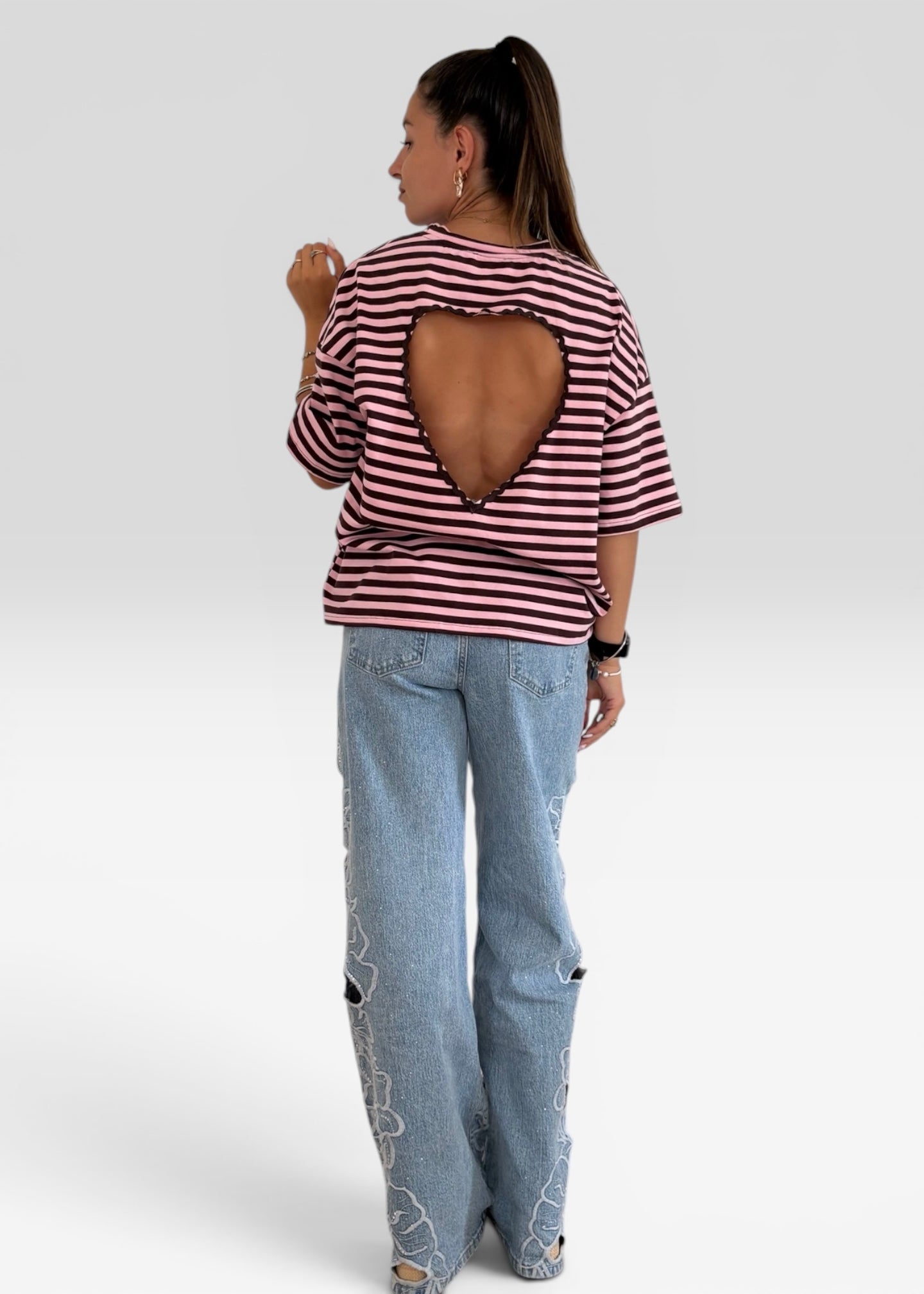 Tee-Shirt à rayures Cœur