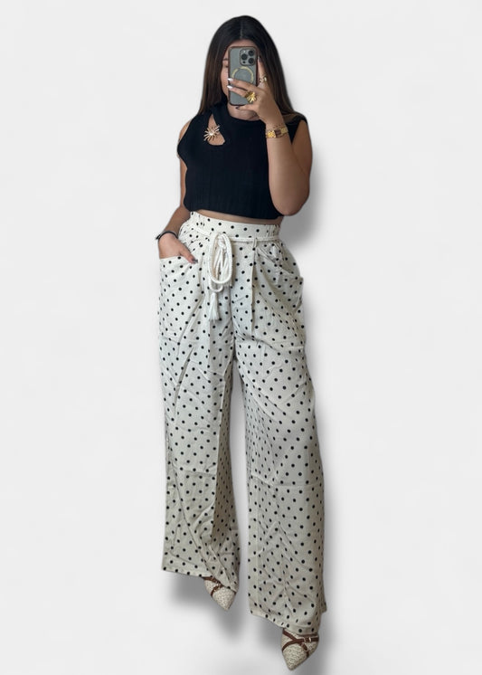 Pantalon à pois
