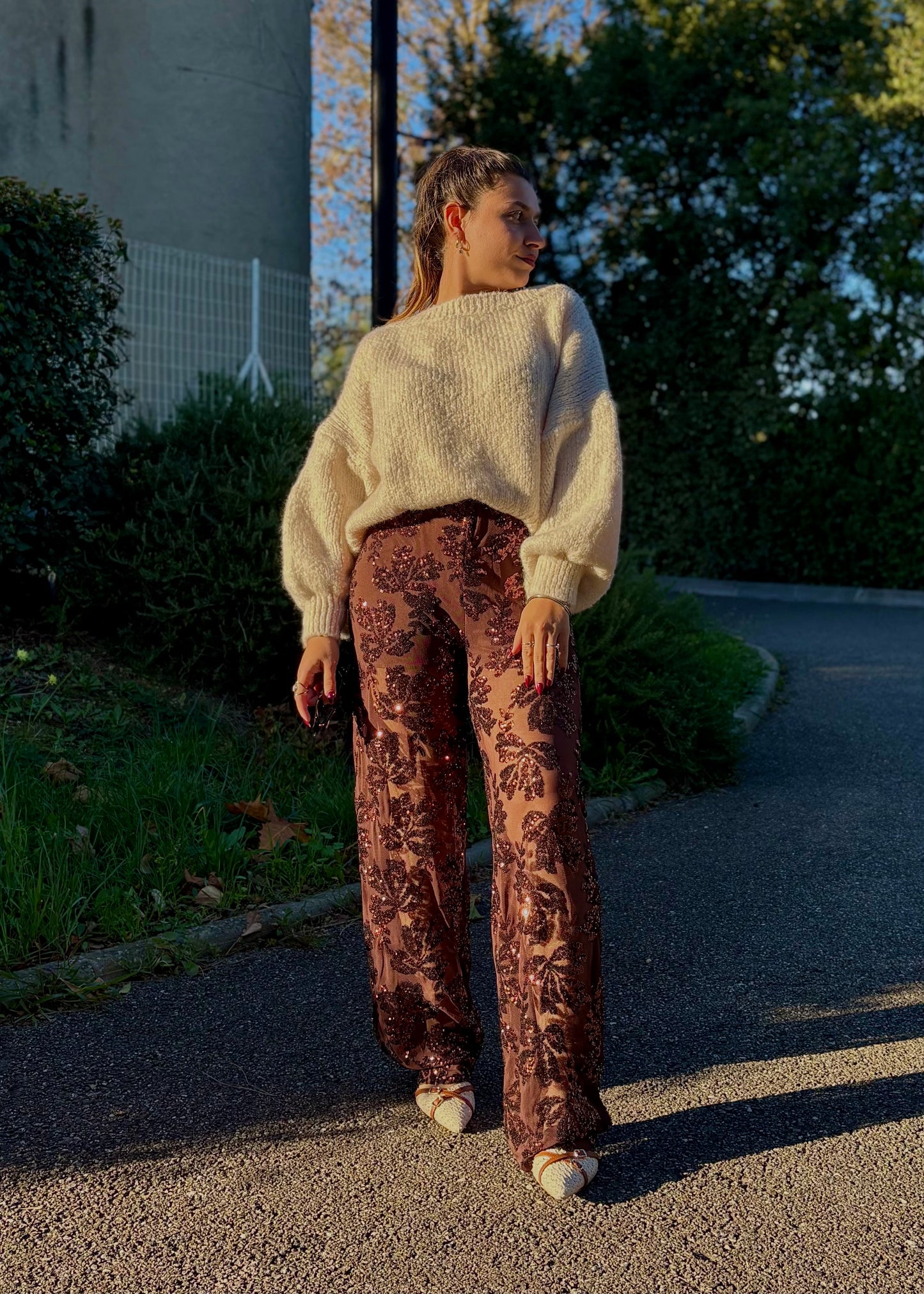 Pantalon à paillettes