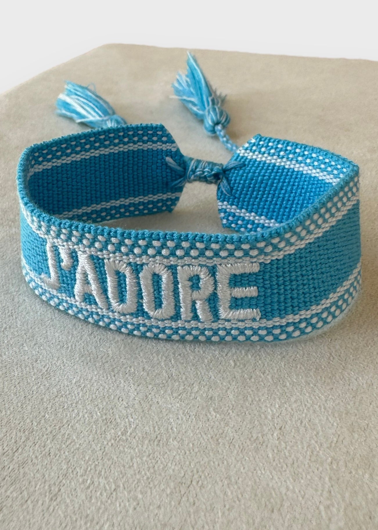 Bracelet tissu J’ADORE