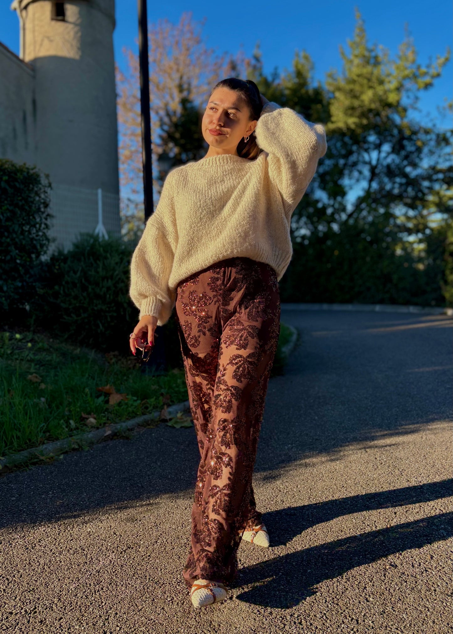 Pantalon à paillettes