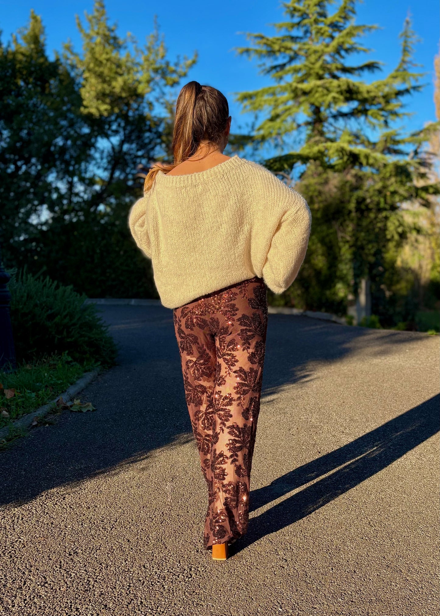 Pantalon à paillettes