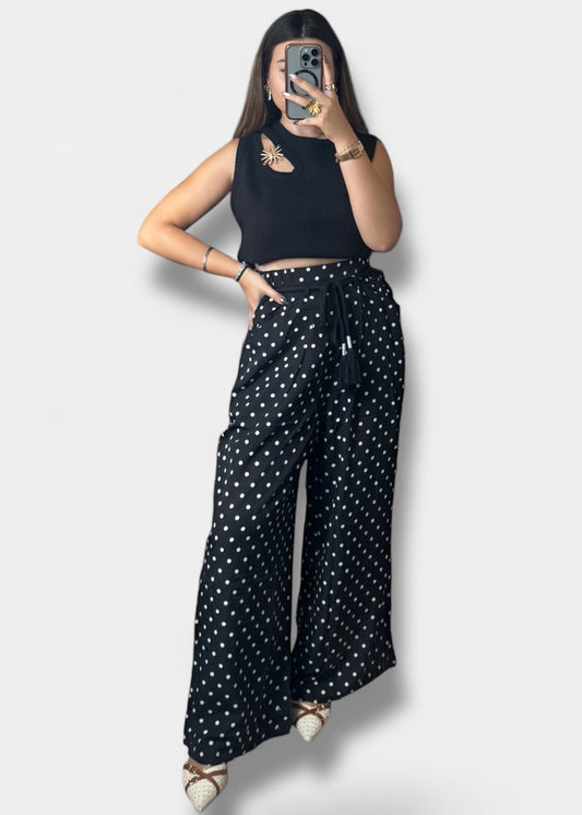 Pantalon à pois