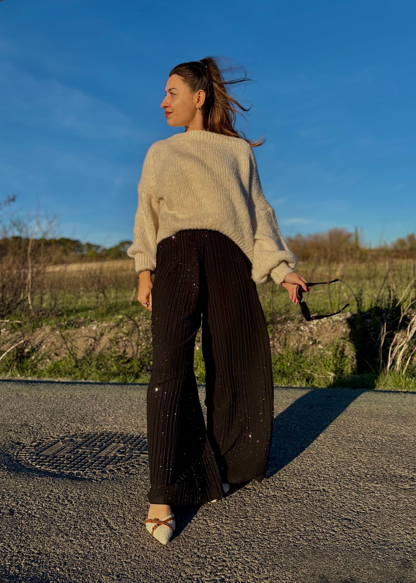 Pantalon Luna paillettes ⚠️ PRÉCOMMANDE EXPÉDITION DÉBUT DE SEMAINE ⚠️