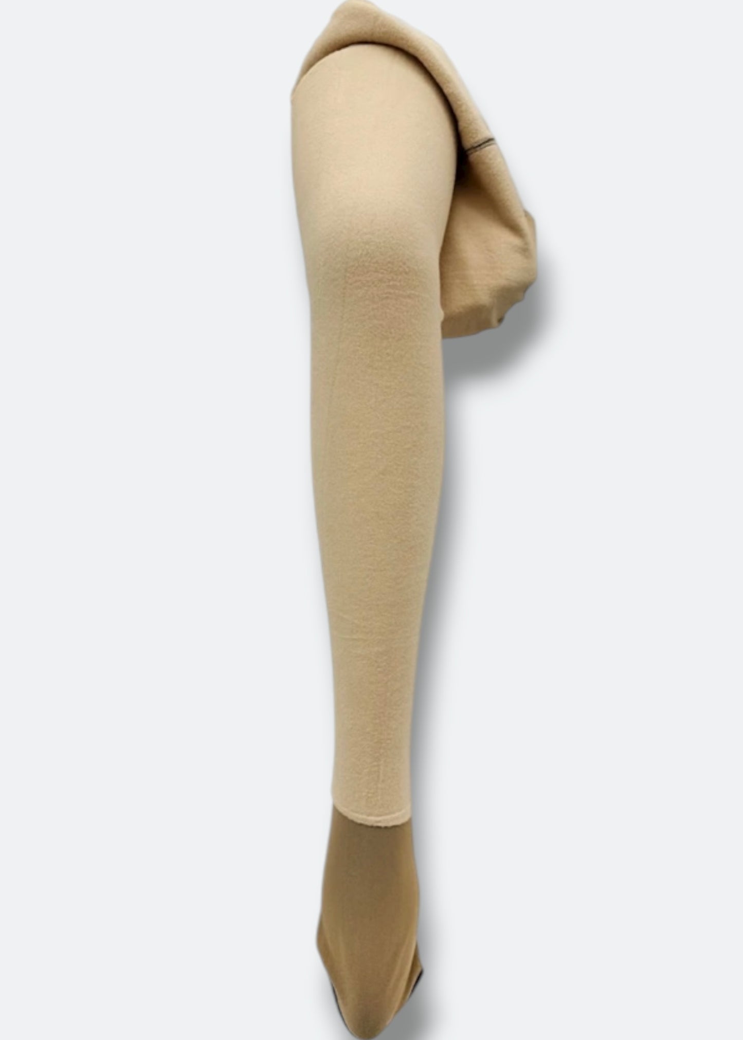 Collant polaire noir à pois