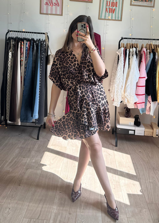 Robe motifs Léopard