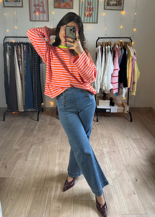 Tee-Shirt manches longues à rayures