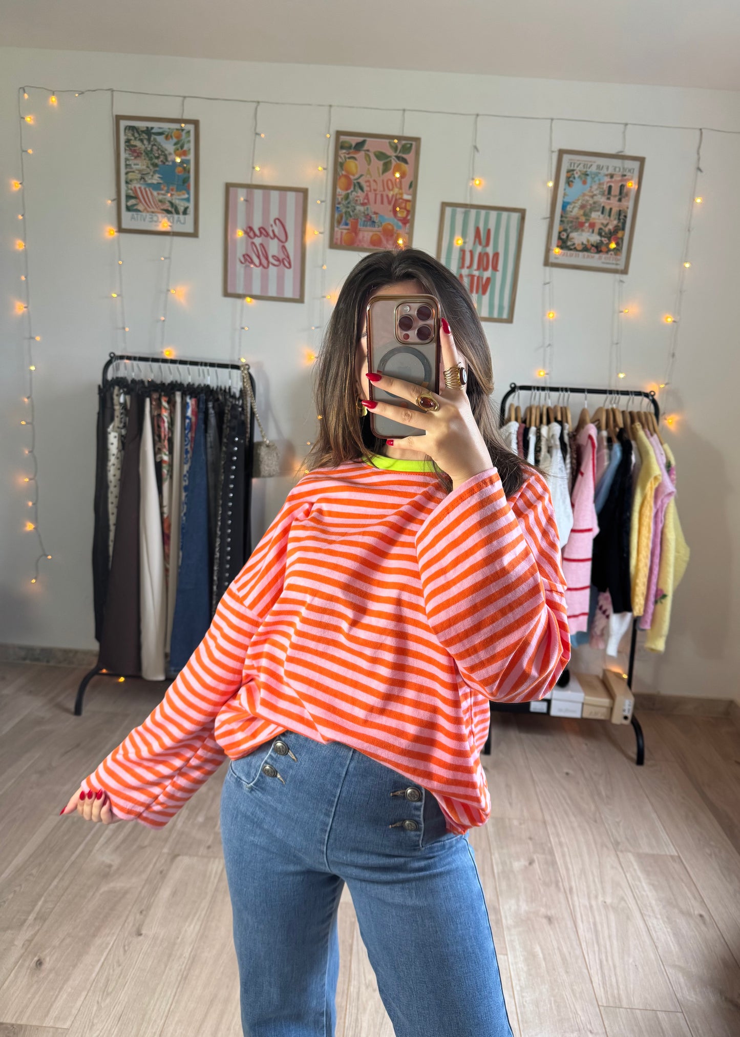 Tee-Shirt manches longues à rayures