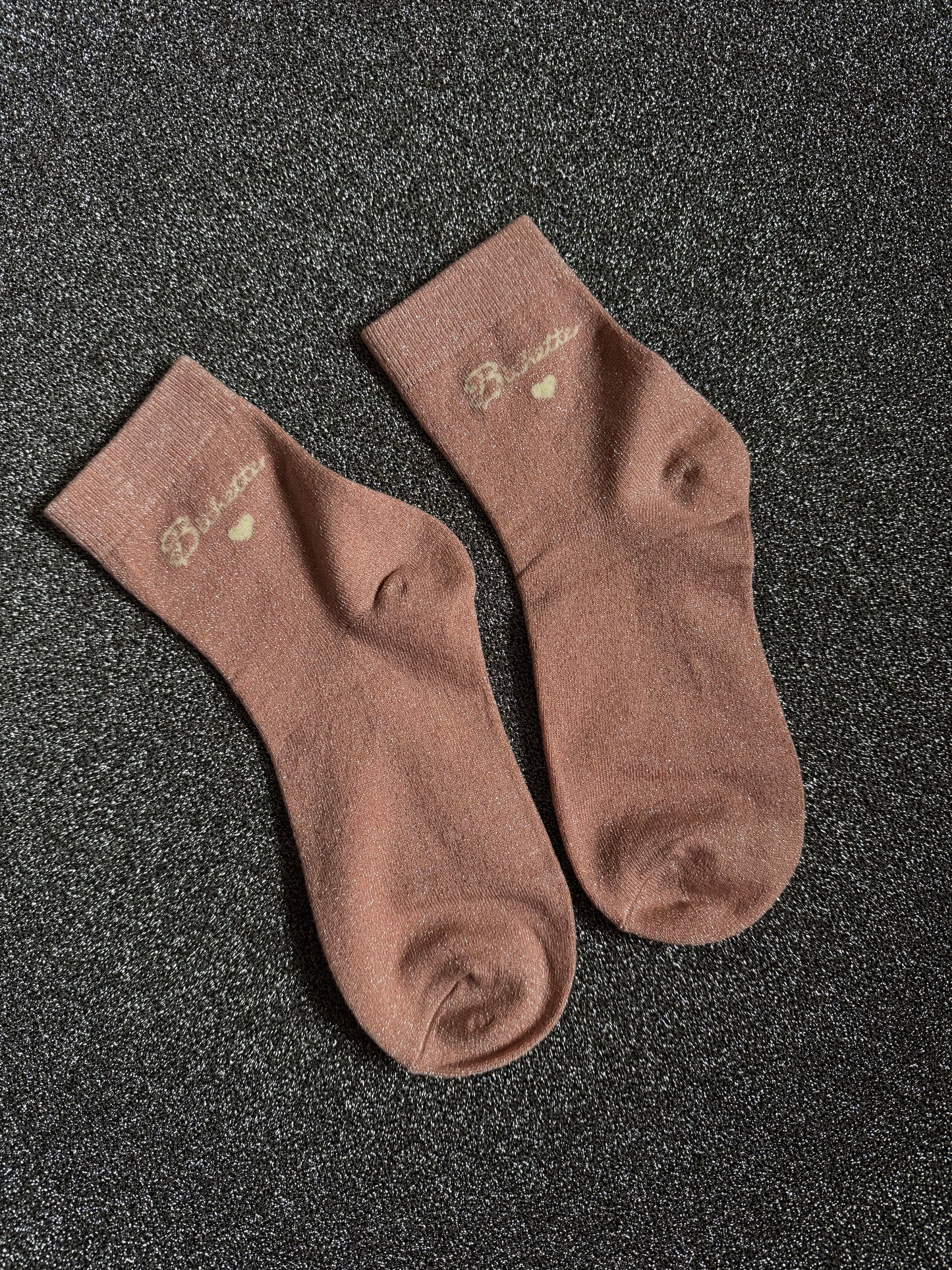 Chaussettes rose à paillettes Bichette - Tendances et confort