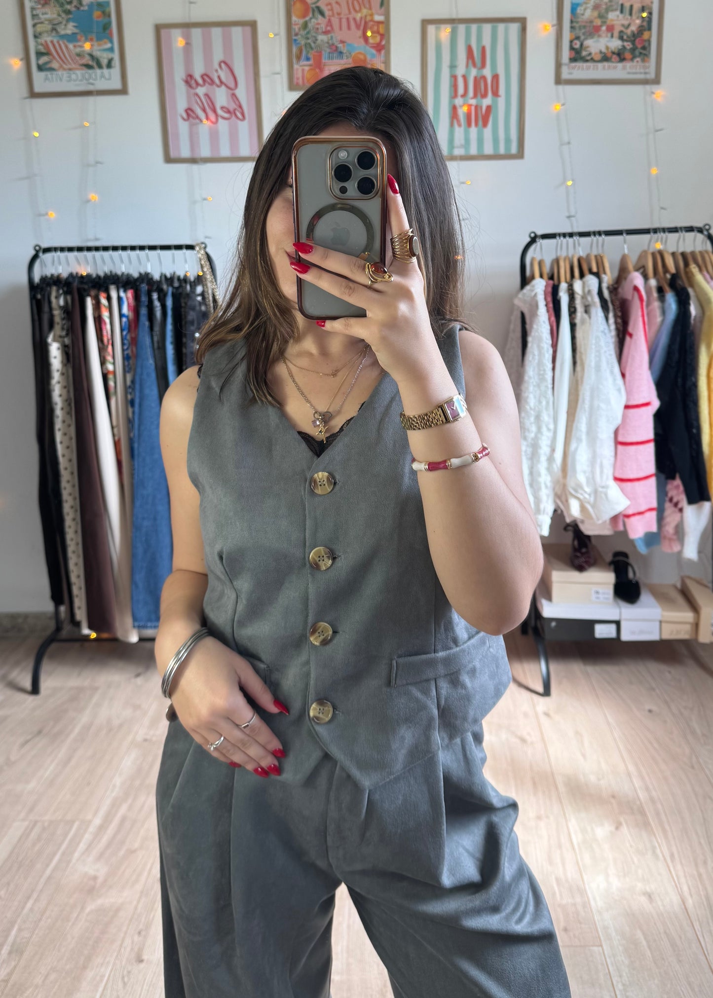 Veste Tailleur en Daim