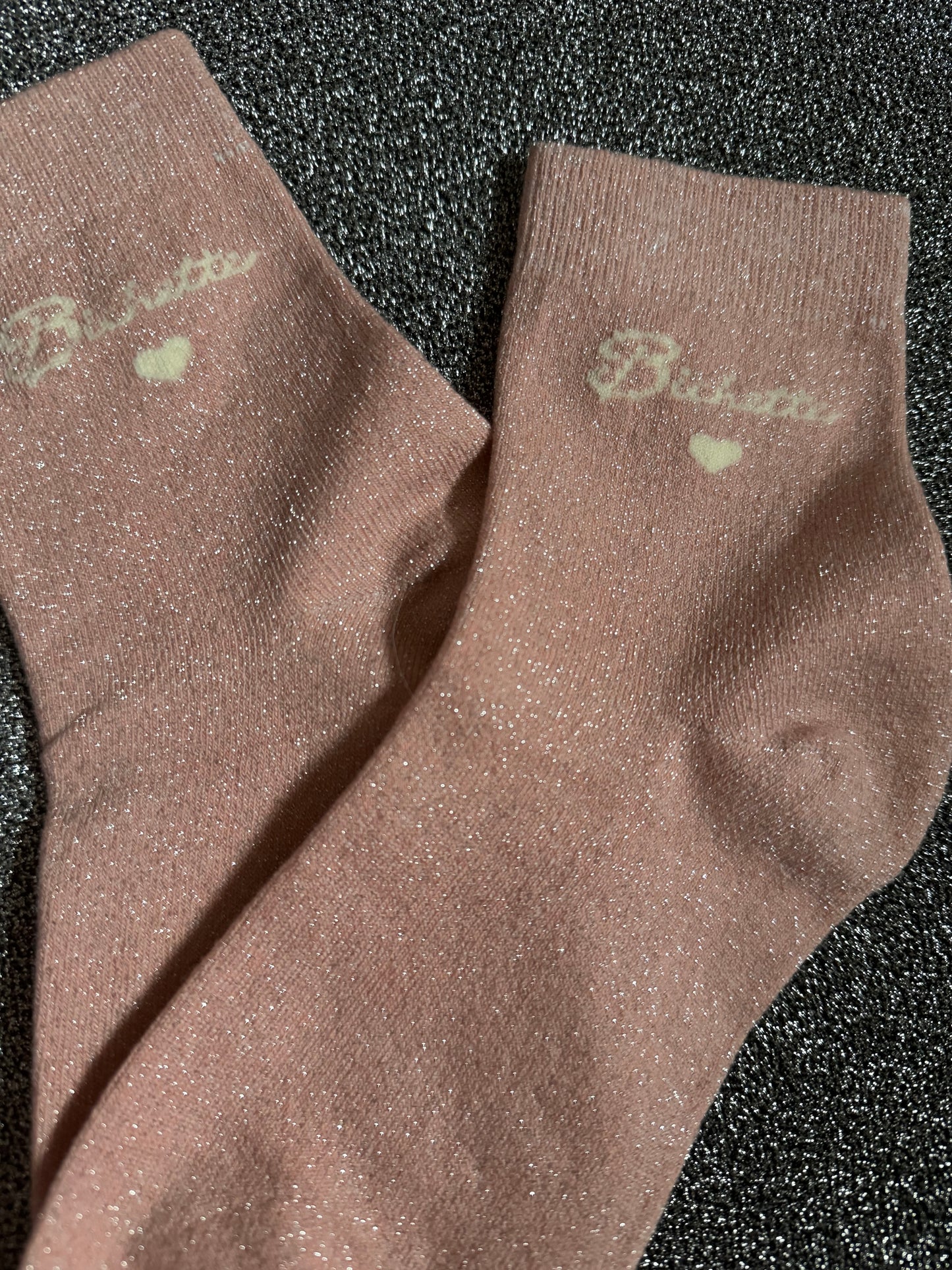 Chaussettes rose à paillettes Bichette - Tendances et confort