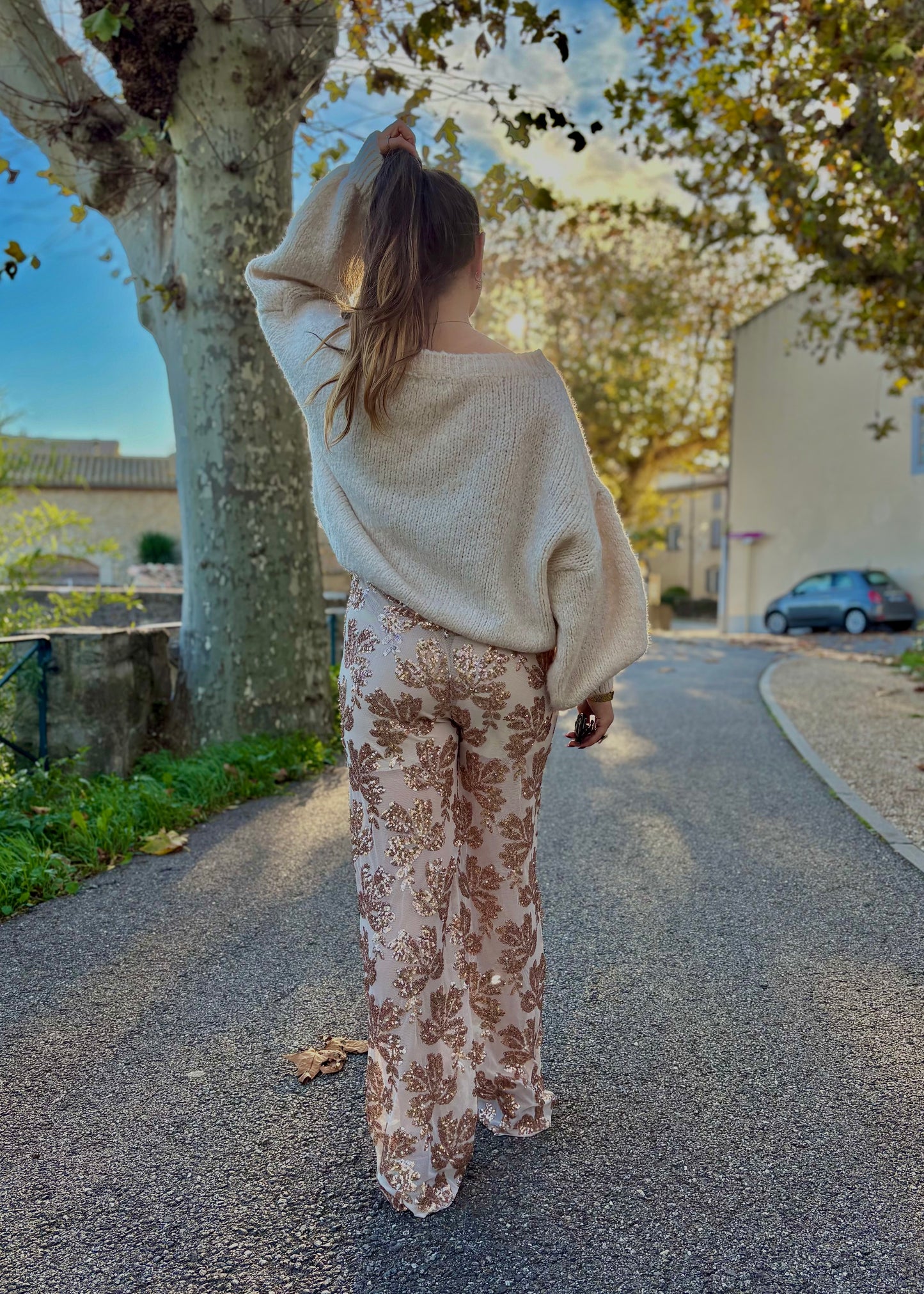 Pantalon à sequins