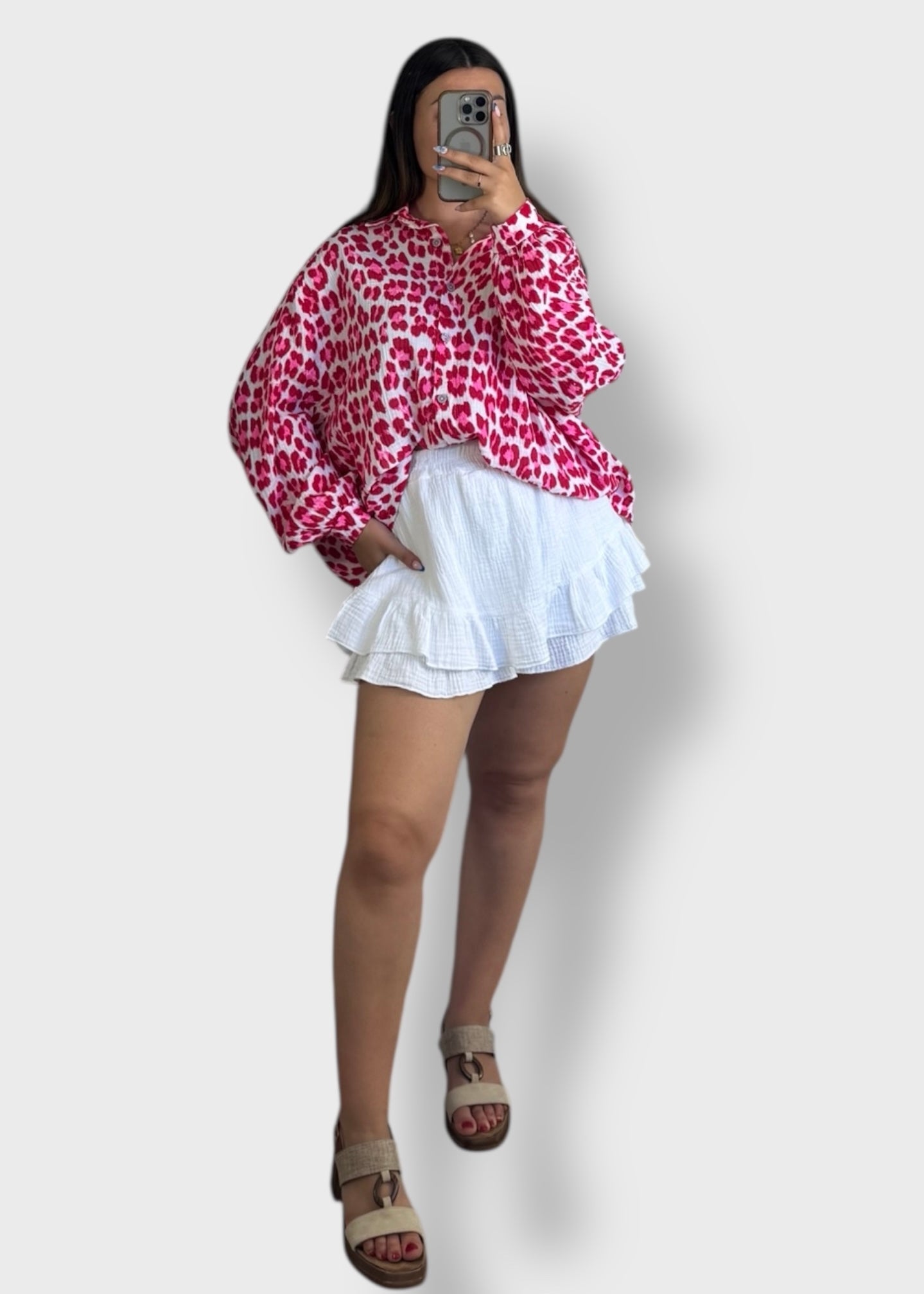 Chemise Léopard Rose