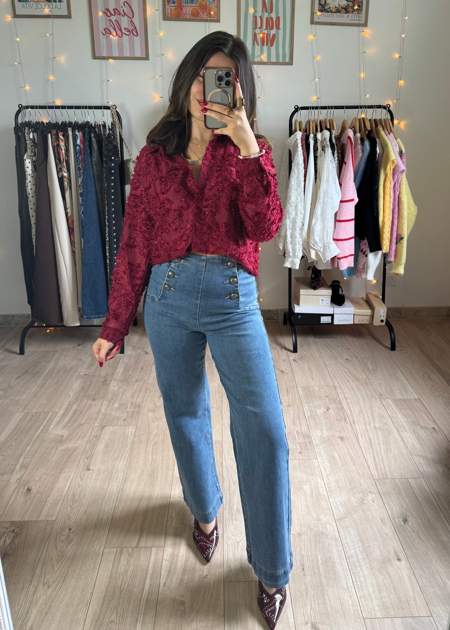 Chemise avec détails